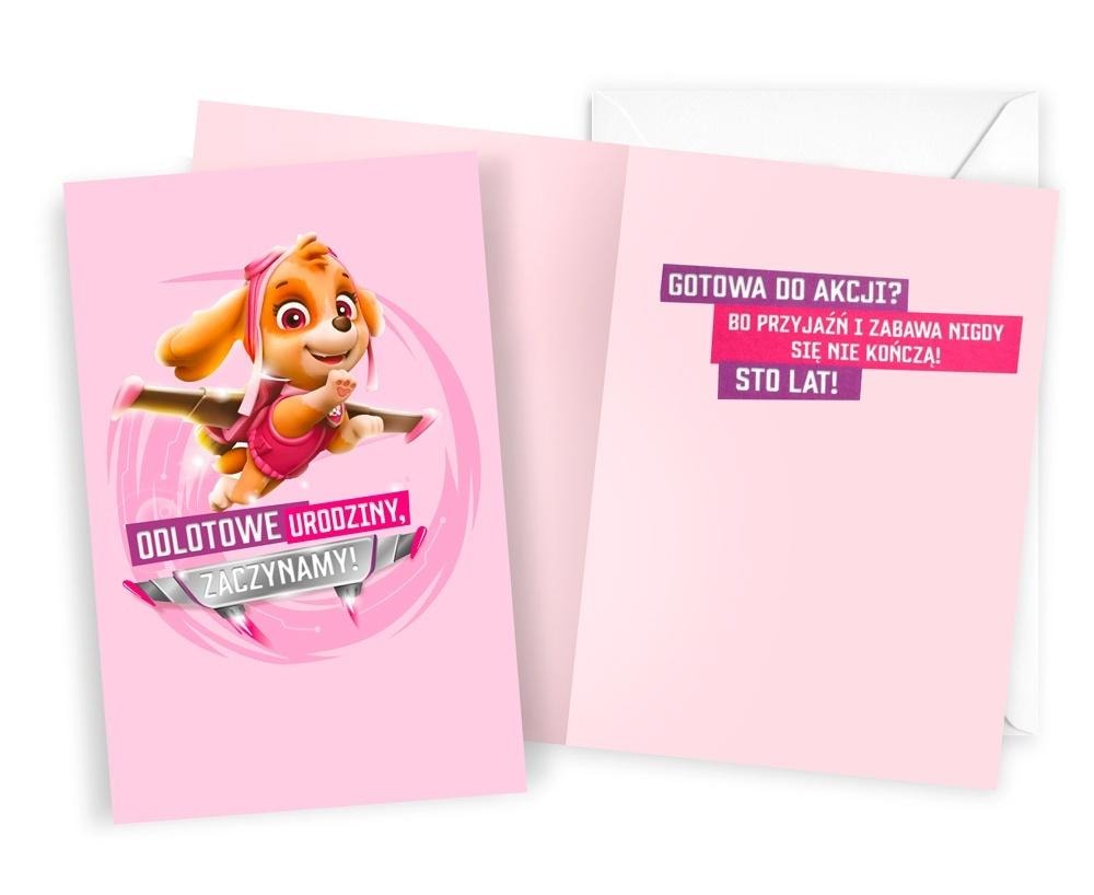 Paw Patrol Birthday Card Girl - perfect card for a fan