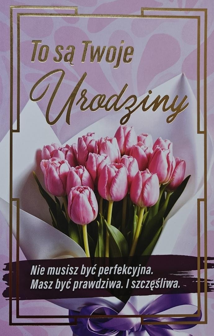 YEKU Birthday card with interchangeable numbers JCX-234 - perfect gift