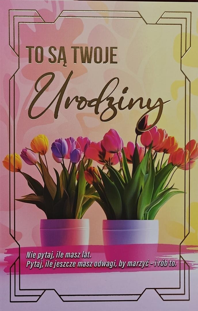 YEKU Birthday card with interchangeable numbers JCX-236 - perfect gift