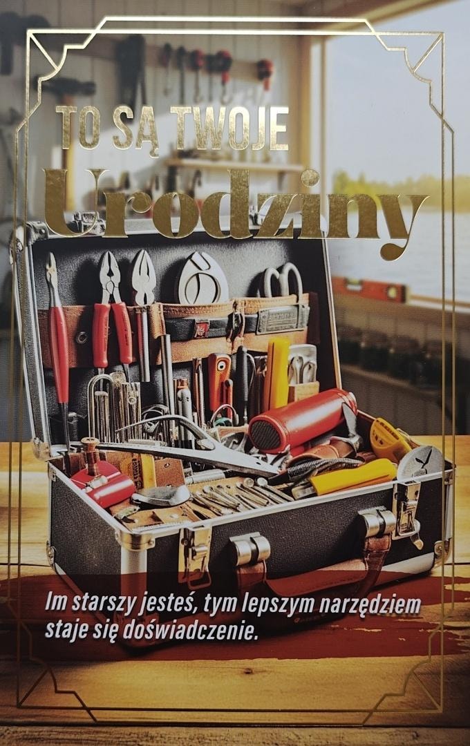 YEKU Birthday card with interchangeable numbers JCX-241 - perfect gift