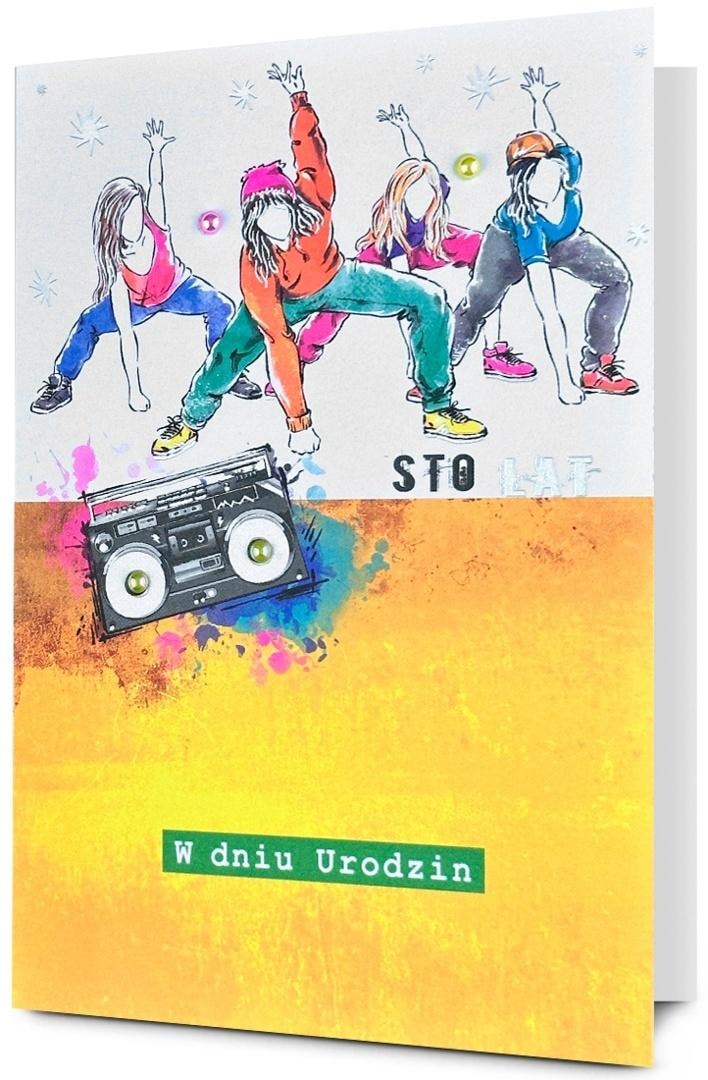 Pan Dragon Birthday Card with envelope - perfect as a gift