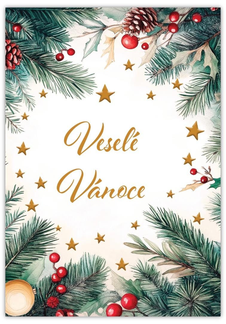 Merry Christmas Card - Express your Christmas wishes