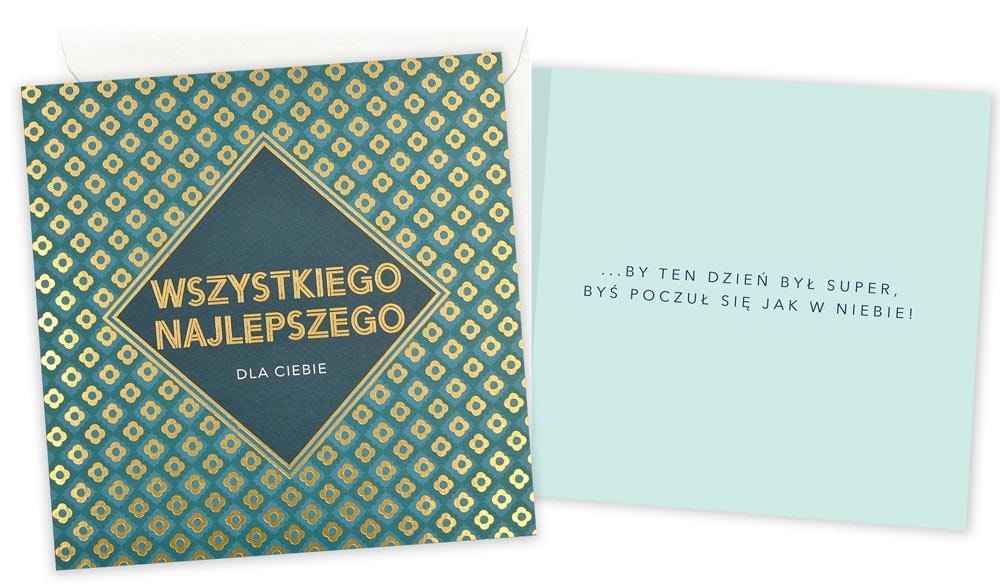 Kukartka Greeting Card Best Wishes (male) - perfect as a gift