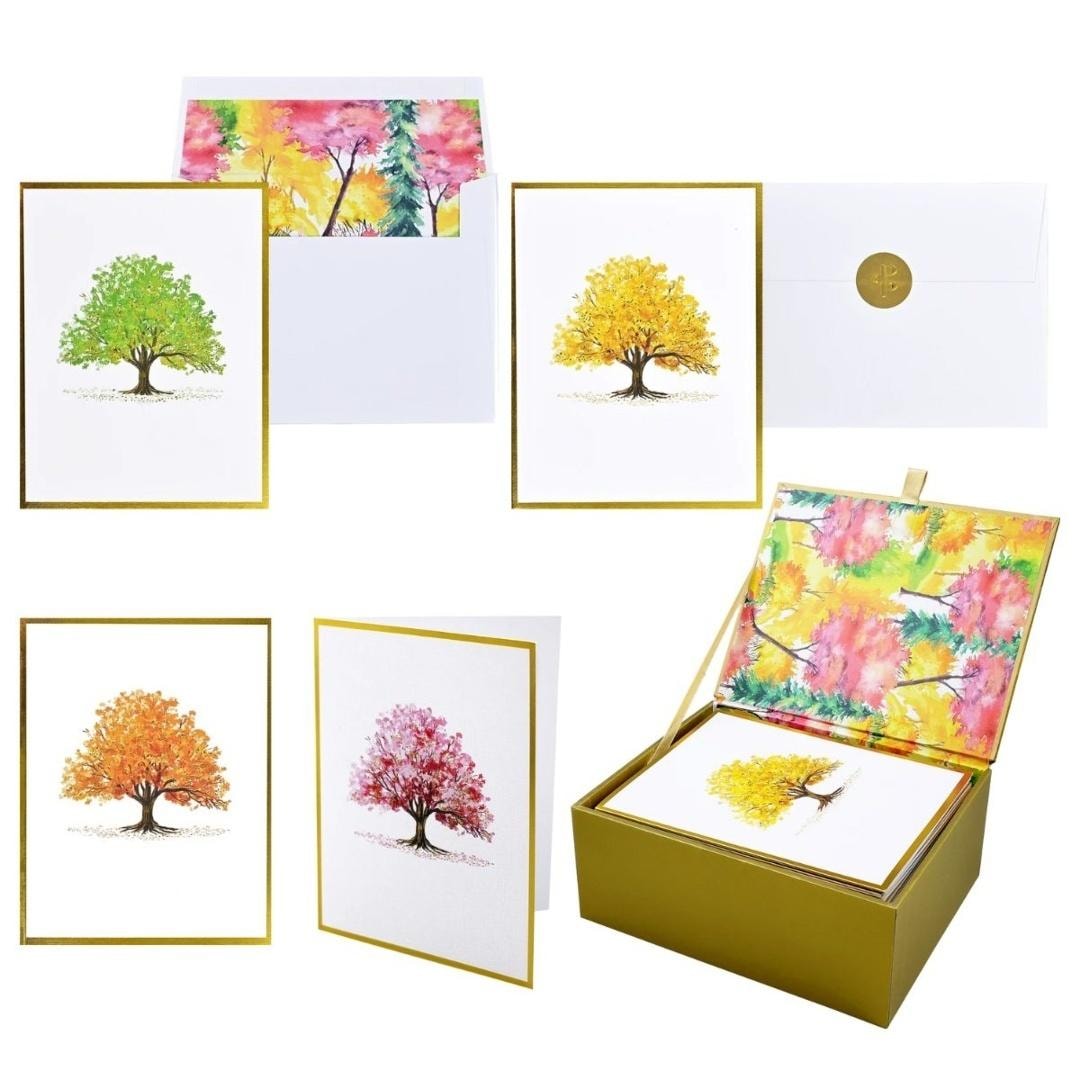 Peter Pauper Press Premium Watercolor Trees Cards - perfect for any occasion