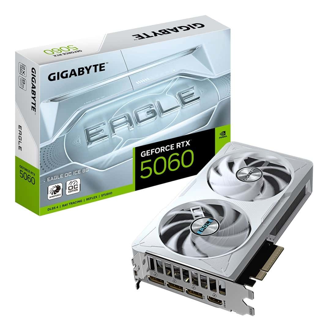 GIGABYTE GeForce RTX 5060 EAGLE OC ICE 8G - Graphics card for demanding users