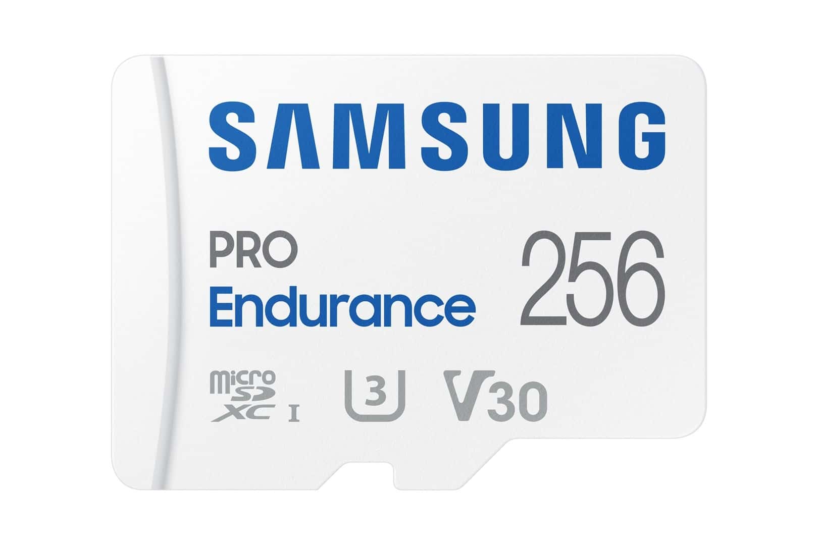 Samsung PRO Endurance 256 GB - microSDXC Memory Card ideal for recorders