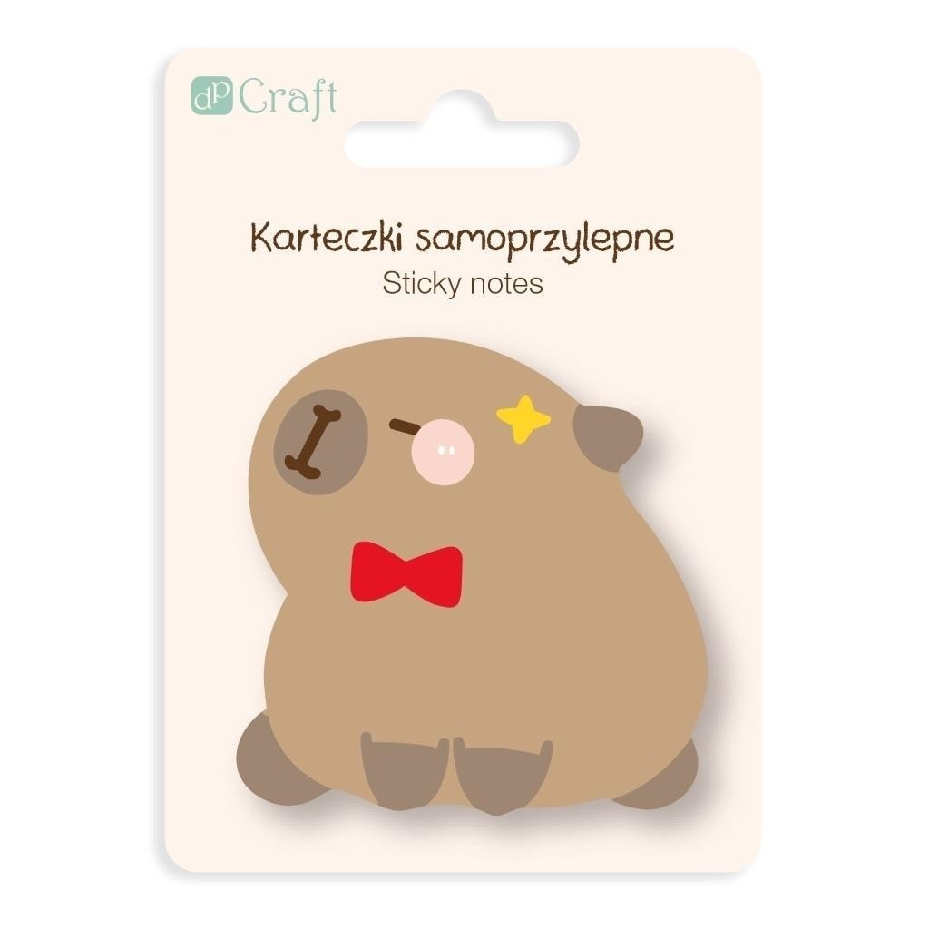 Capybara Bowtie - Self-adhesive notes 6.2 x 6 cm 30 pieces