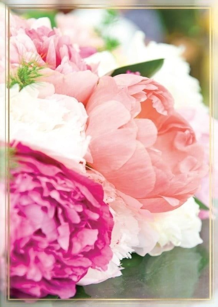 Greeting card B6 PP-2145 Flowers - perfect for any occasion