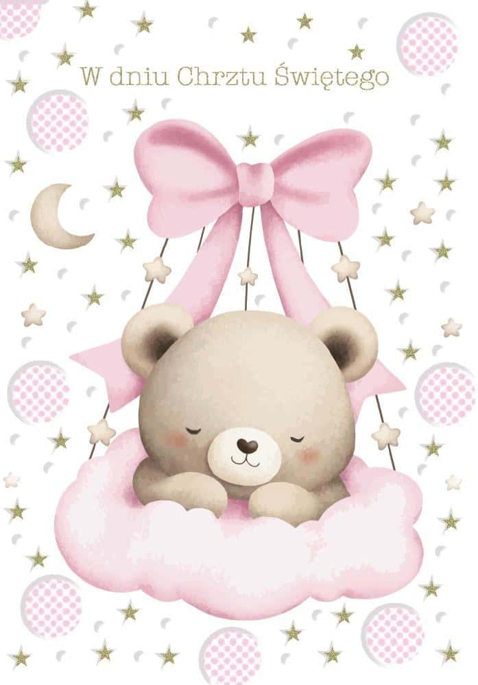 Baptism greeting card - souvenir for a special day