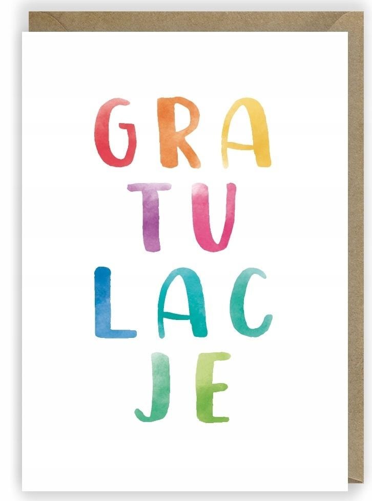 Cardie Greeting card Congratulations A6 with envelope