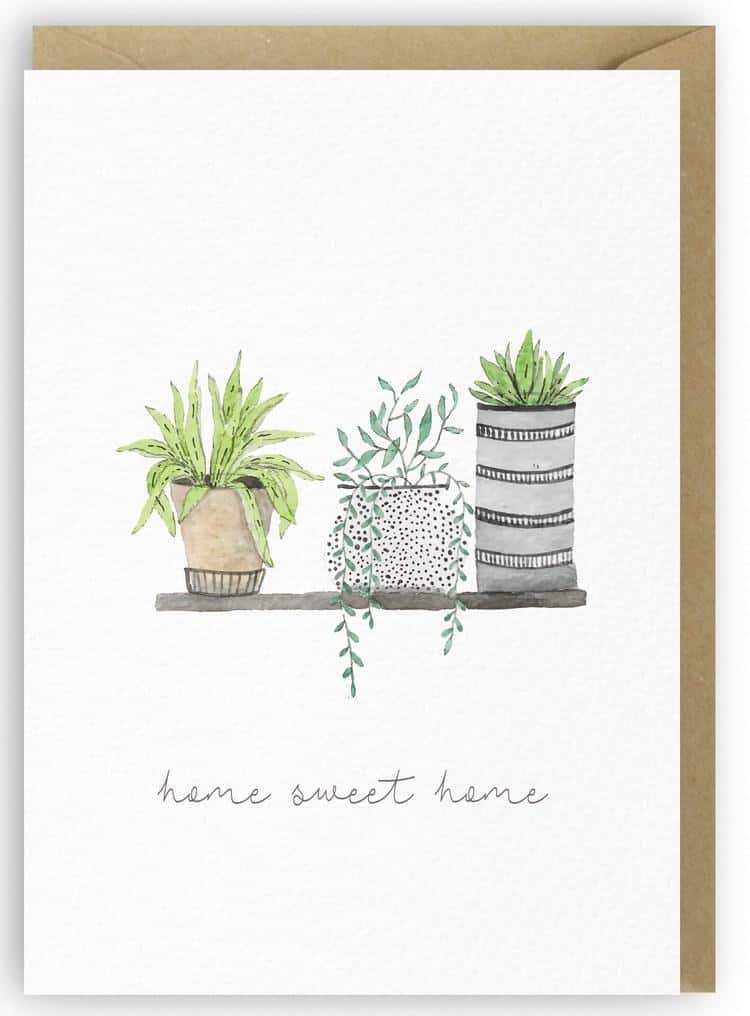 Cardie - Housewarming card A6 with envelope - perfect gift