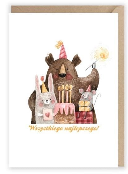 Cardie Birthday card with eco envelope - Unique birthday gift