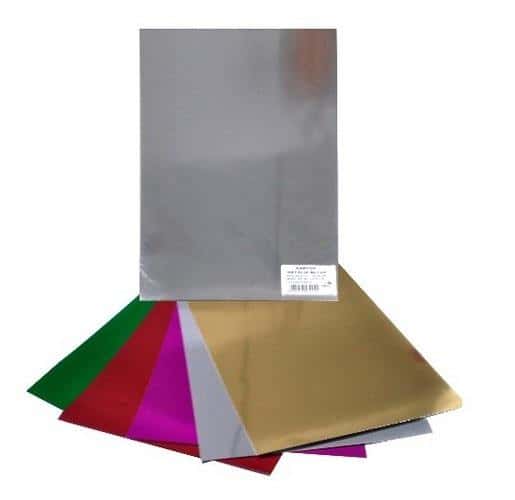 Metallic colored cardboard 250g B4 - add sparkle to your projects!