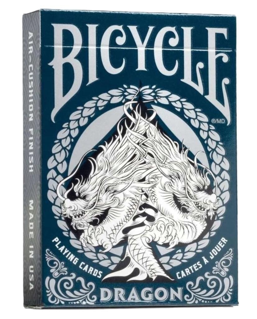 Cartamundi Bicycle Dragon White Premium - Dragon Themed Playing Cards
