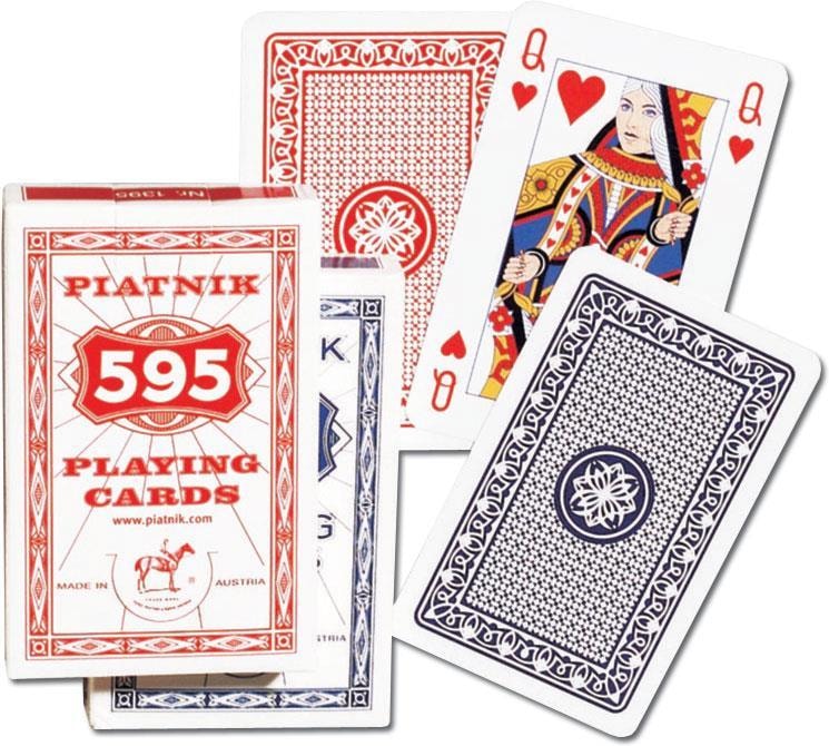 Piatnik Cards Standard 595 - Plastic cards for bridge, poker