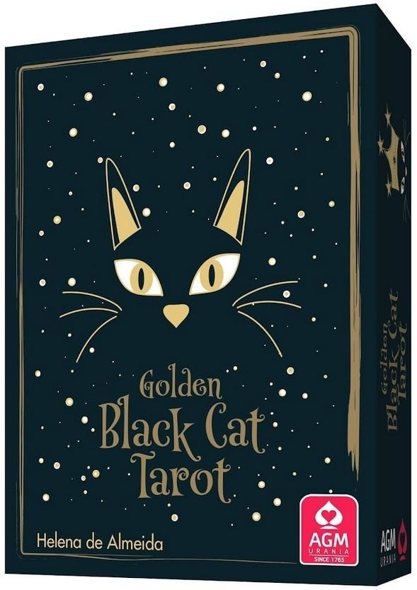 Golden Black Cat Tarot Cards - discover the magic of divination