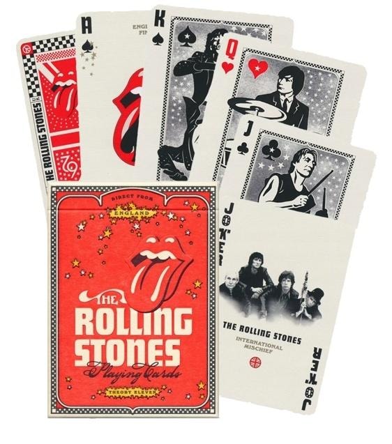The Rolling Stones BICYCLE - Playing cards for rock and roll fans