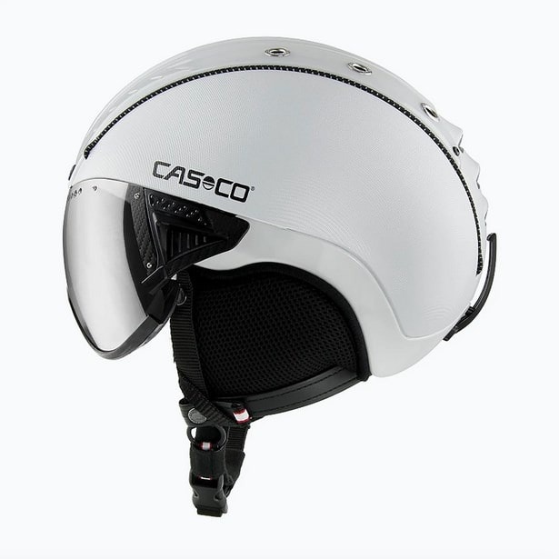 CASCO SP-2 Carbonic Visor - Ski helmet white with visor, size S