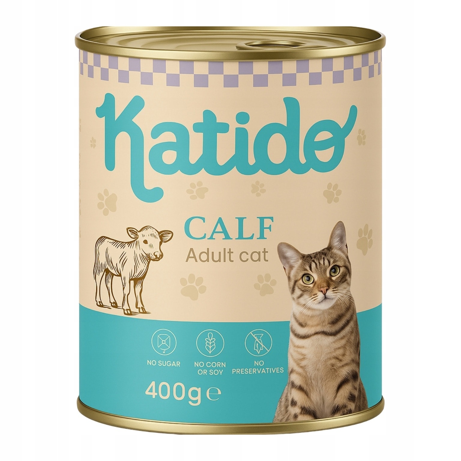 Katido Lamb - Wet cat food 400g - tasty meal