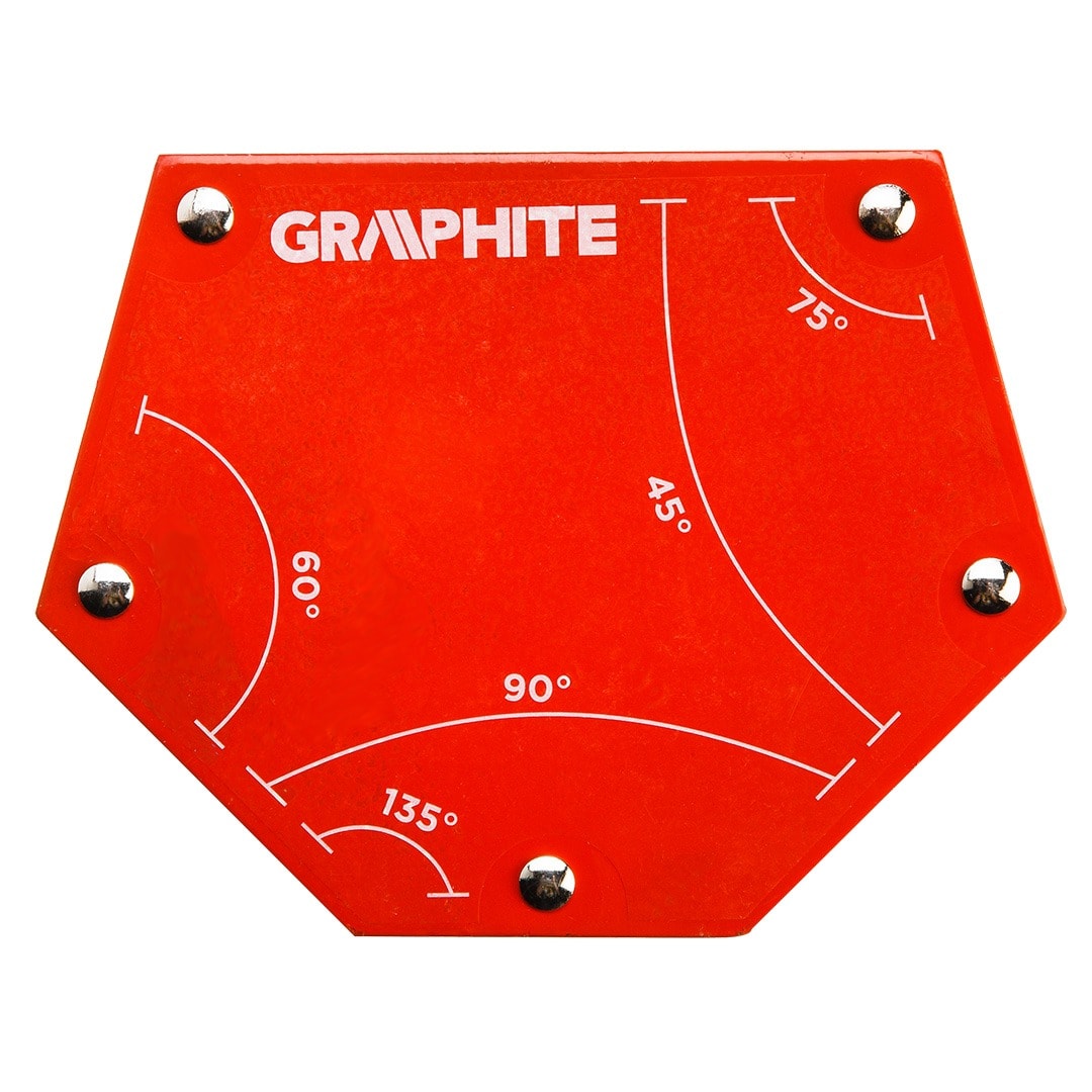 GRAPHITE Welding magnetic angle 111 x 136 x 24 mm, load capacity 34 kg