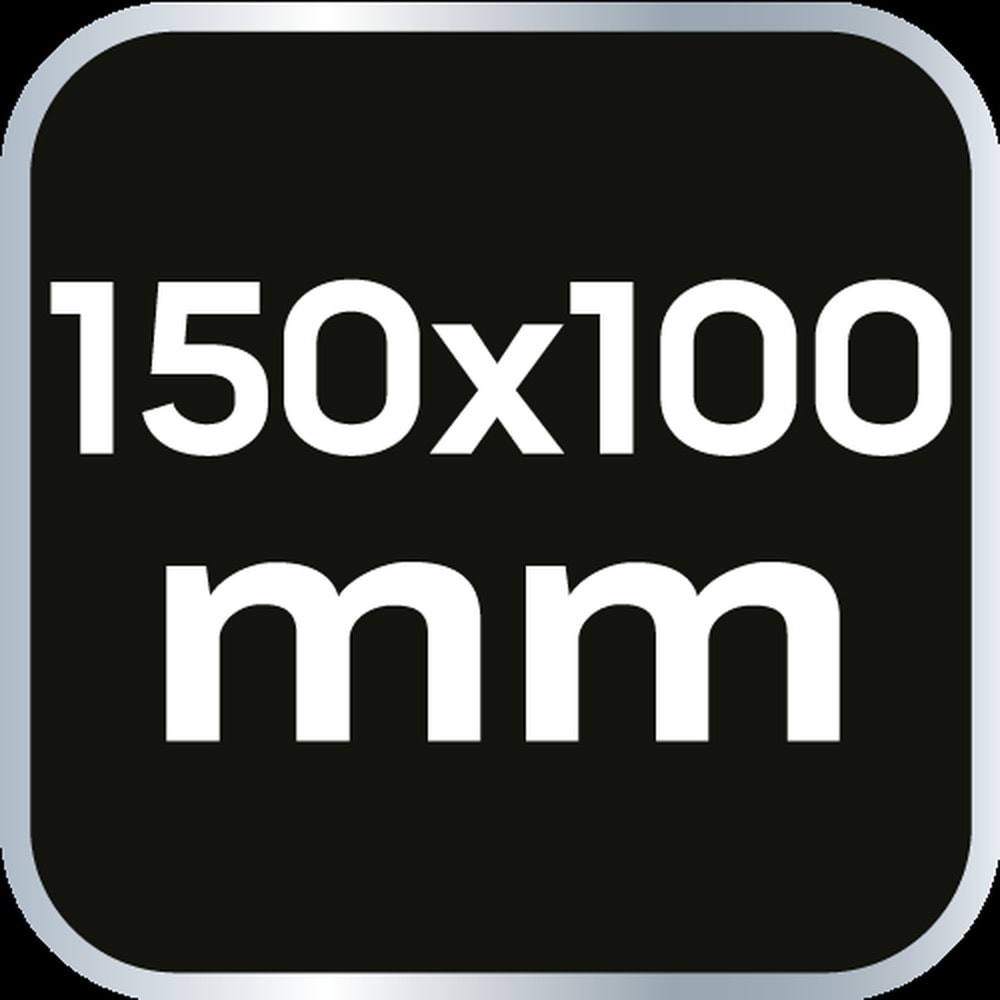 NEO Square with base DIN875/2, 150 x 100 mm - precise measuring tool