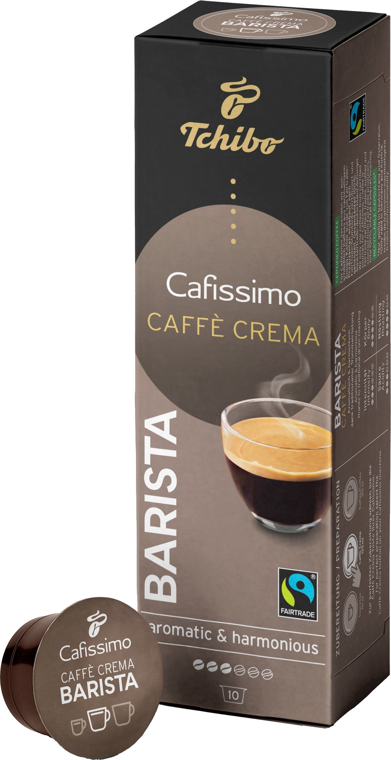 Tchibo Cafissimo Barista Caffè Crema - Coffee capsules, perfect for the morning