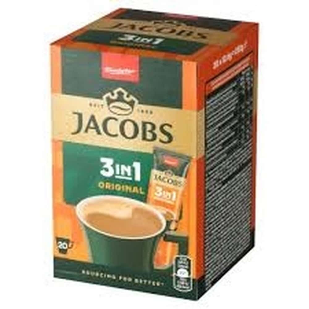 Jacobs 3in1 Original - Instant coffee in sachets, perfect for a quick morning