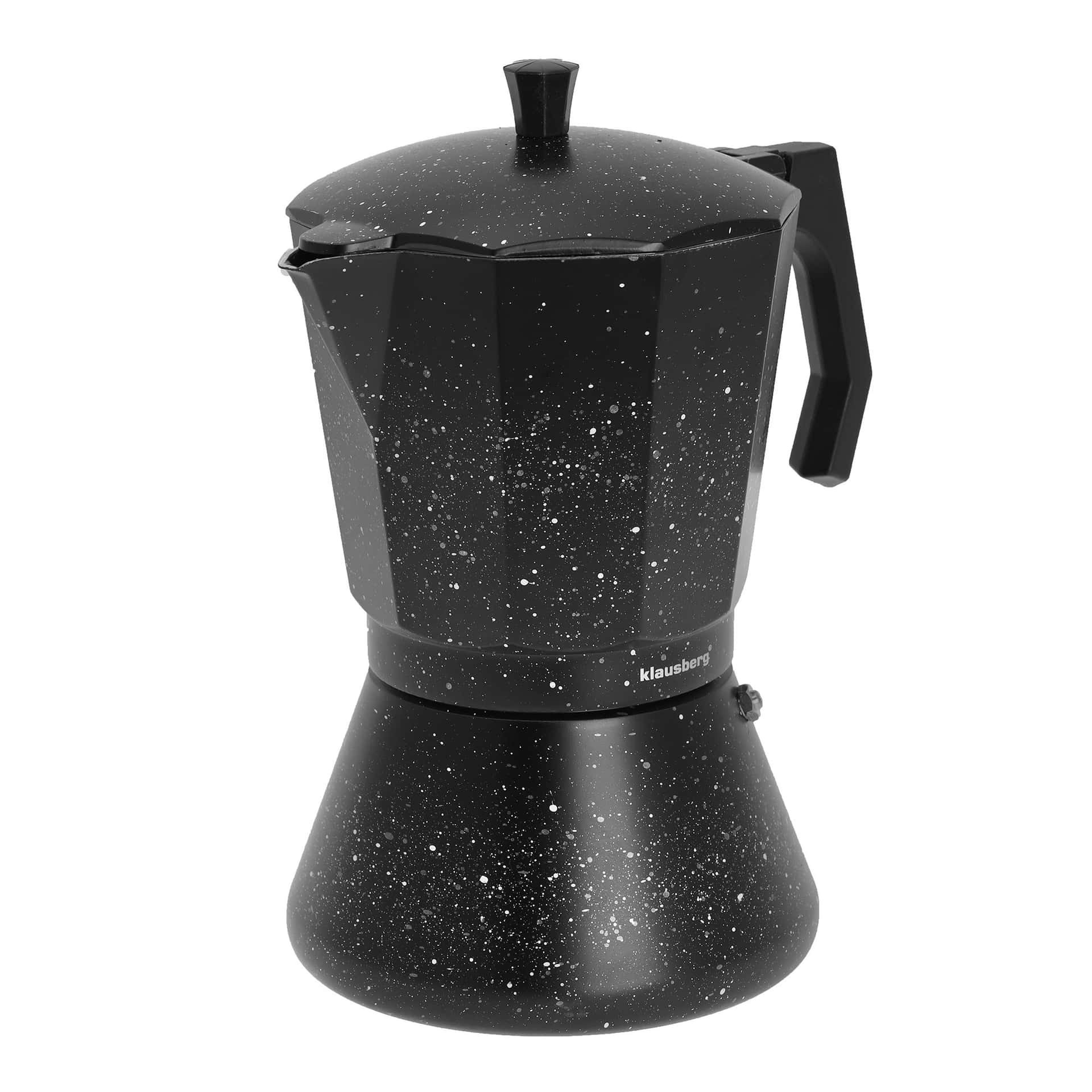 Klausberg espresso maker black marble 12 cups - perfect for Italian coffee