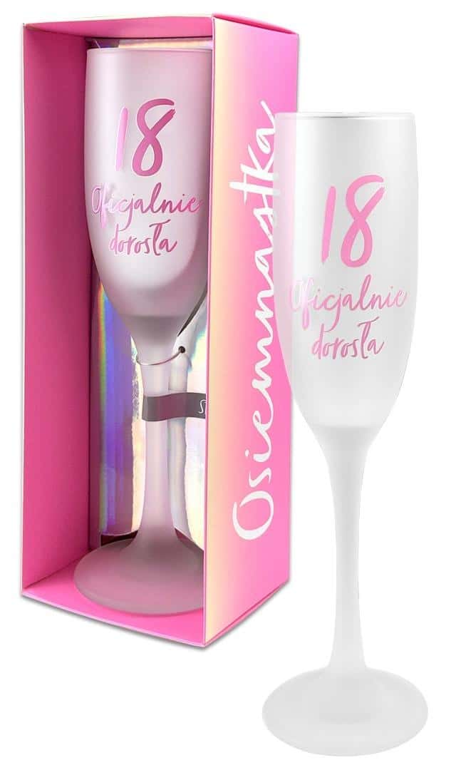 Champagne Glass 18 - The perfect gift for the 18th birthday