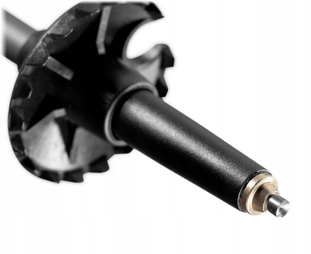 LEKI Ski poles 3D Airfoil - black/red 120 cm for demanding skiers