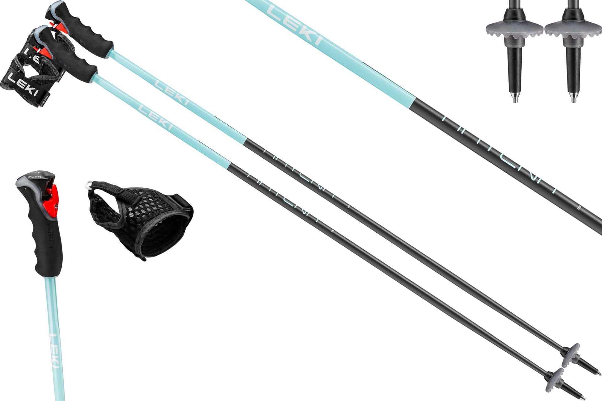 Leki Ski Poles 3D Artena Airfoil 125 cm - perfect for the slopes
