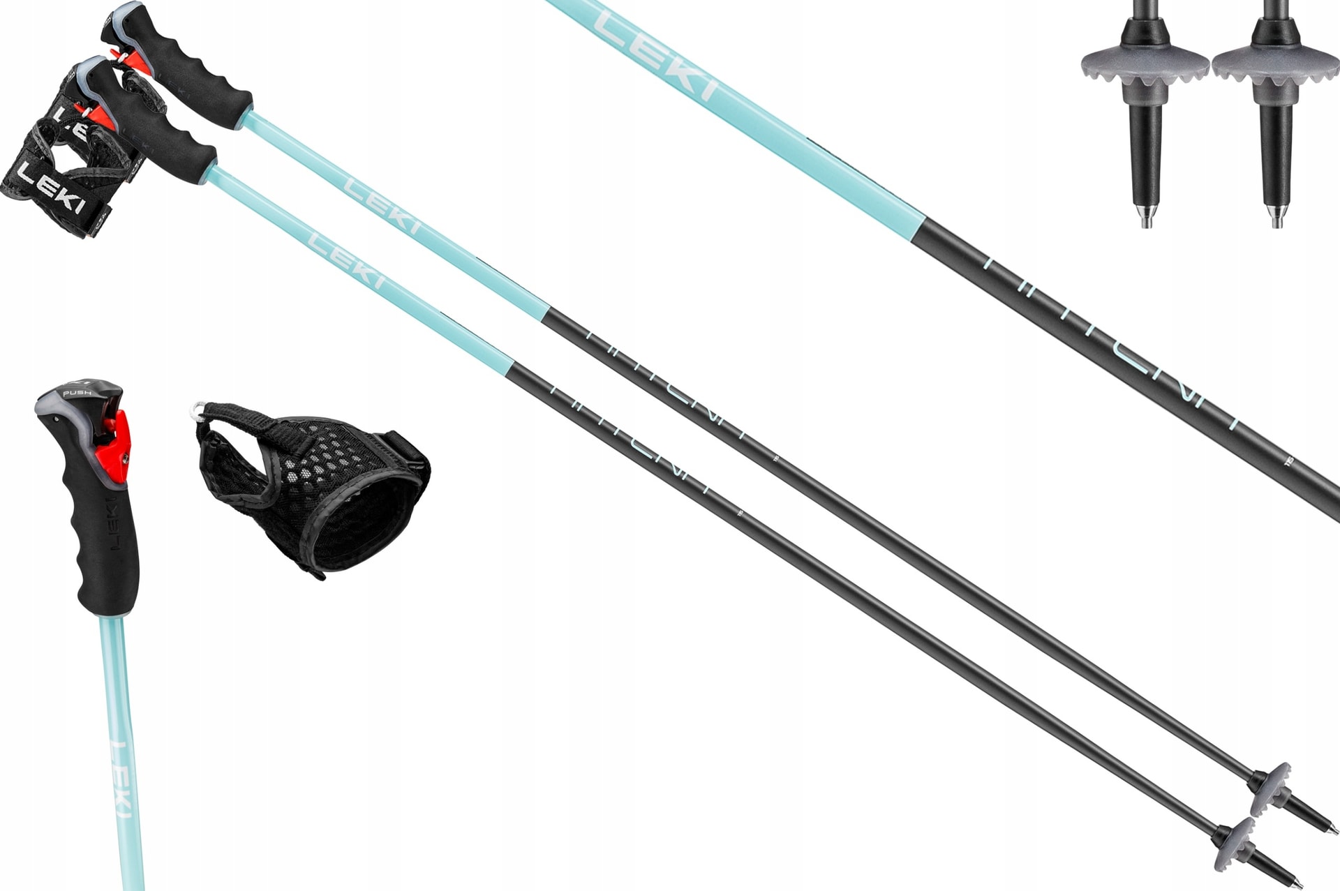 Leki Ski Poles 3D Artena Airfoil 125 cm - perfect for the slopes