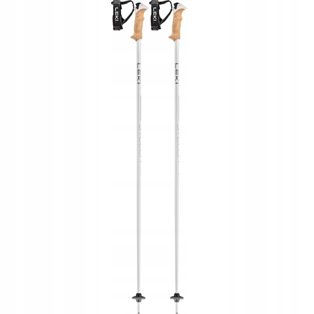 Leki Stella S Ski Poles - white-gold 110 cm for stylish skiers