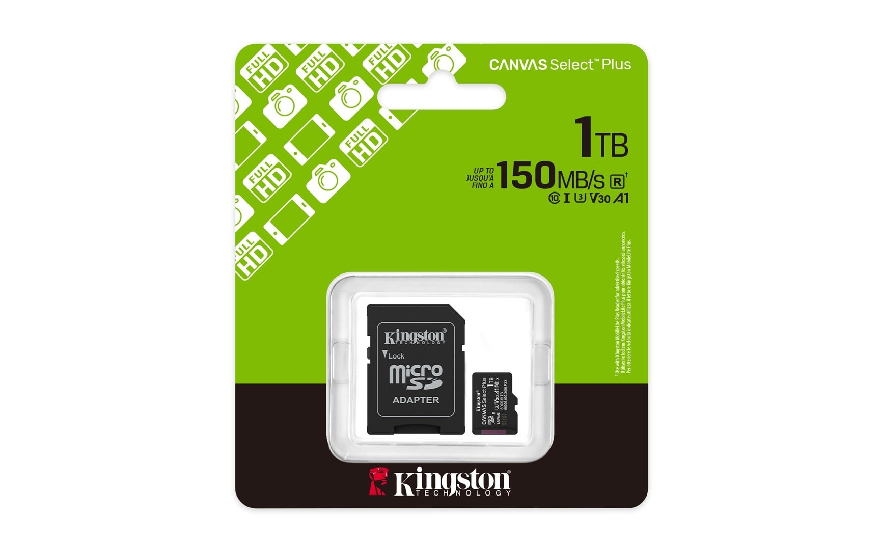 Karta pamięci microSDXC 1TB Kingston Canvas Select Plus z adapterem