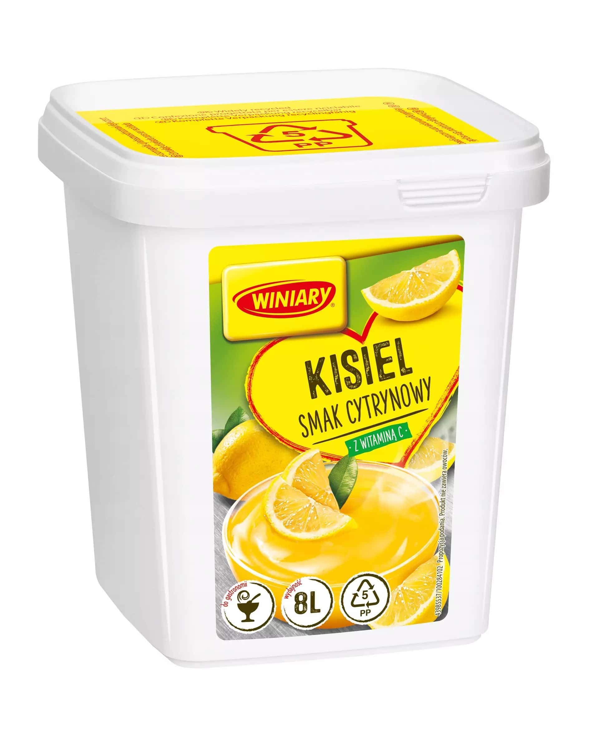 Winiary Lemon Kissel 1.3 kg - Refreshing dessert for the whole family