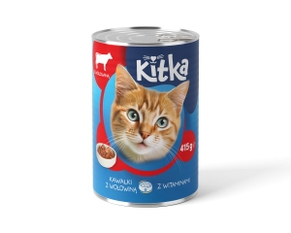 Kitka Fluffy Beef - Complete cat food 415g