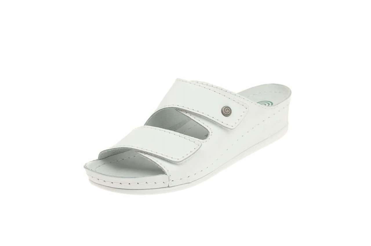 Women's Flip-Flops D.R. white - comfortable shoes for summer