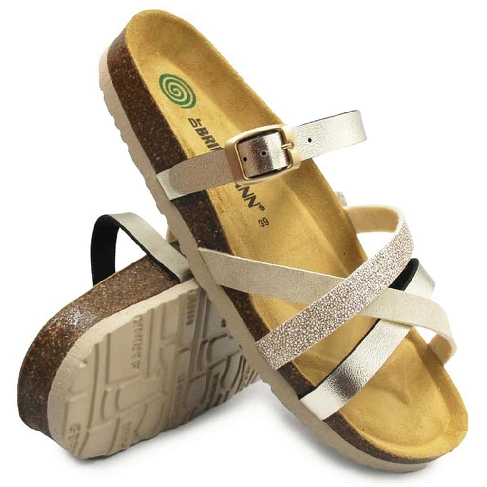 Women's slippers D.R. golden - perfect for summer
