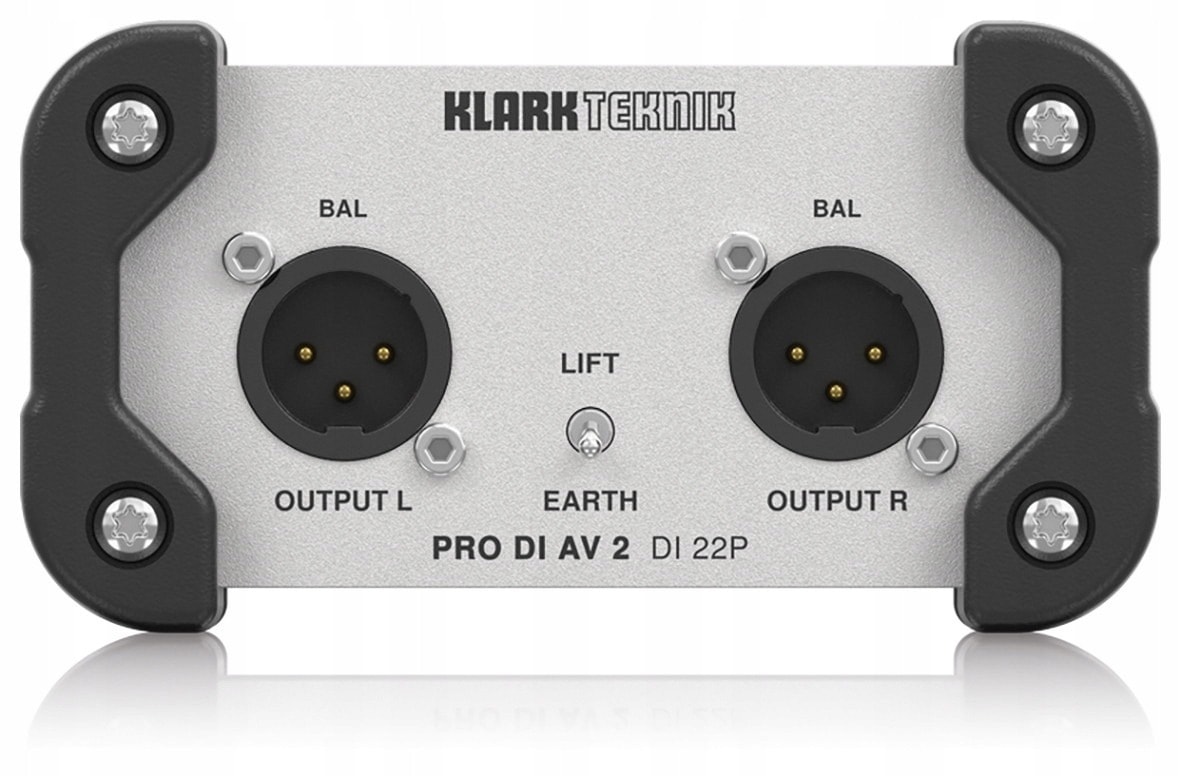 Klark Teknik DI 22P DI-box passive stereo - reliability in every detail