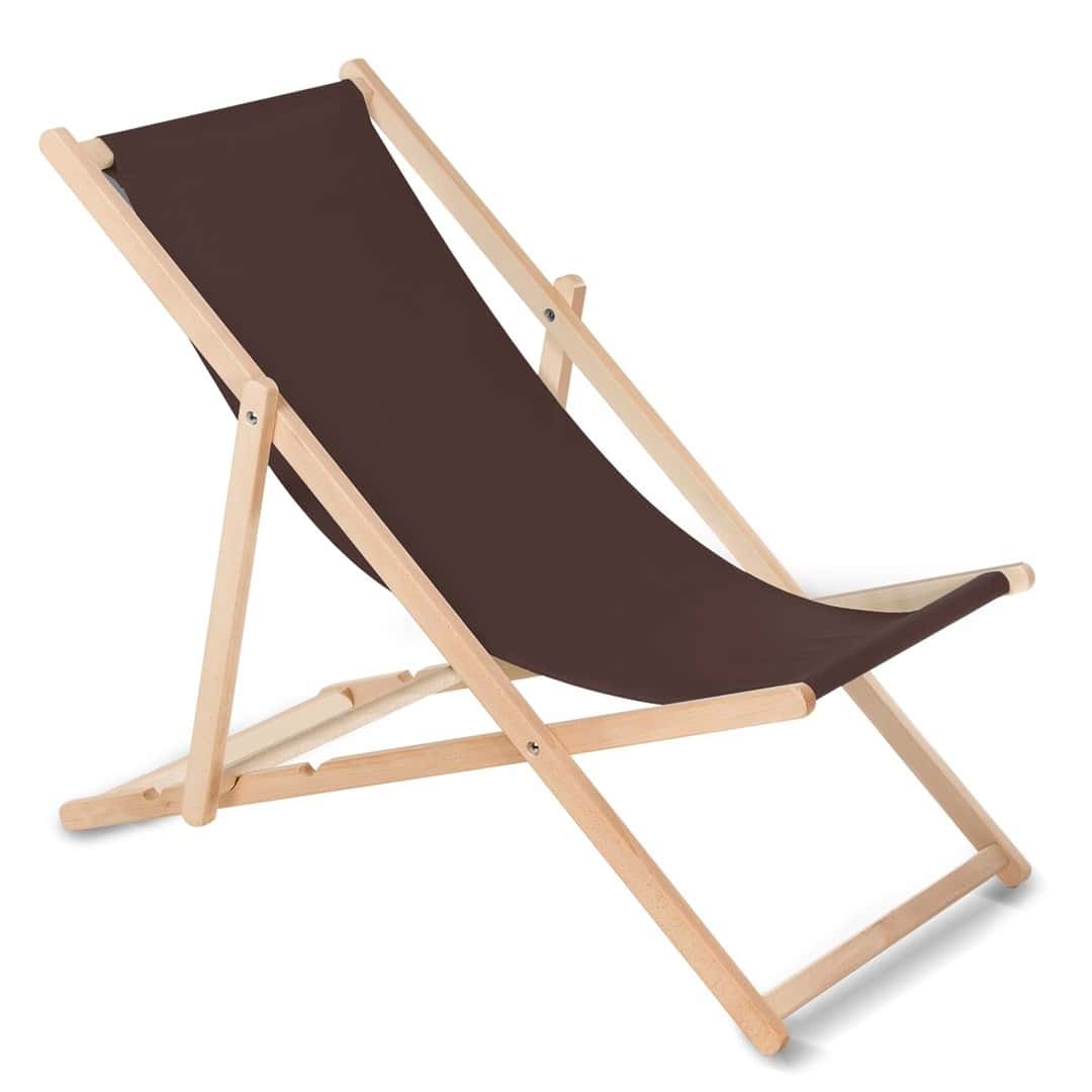 Greenblue Classic Beech Wood Deck Chair GB183 Brown - perfect for the garden