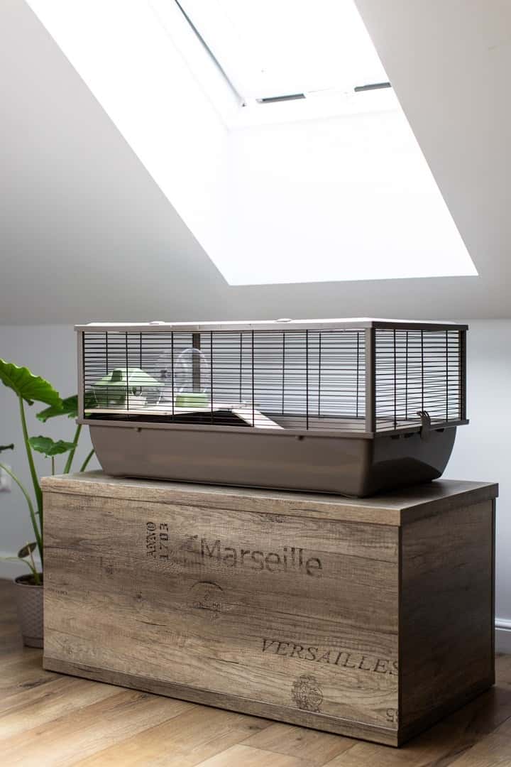 Inter-Zoo Cage Bob + Wood Japandi - Comfort and style for your pet