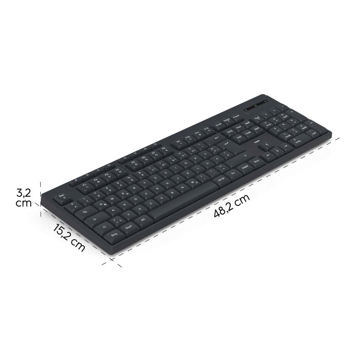 Wireless keyboard WK-200 black - perfect for work and entertainment