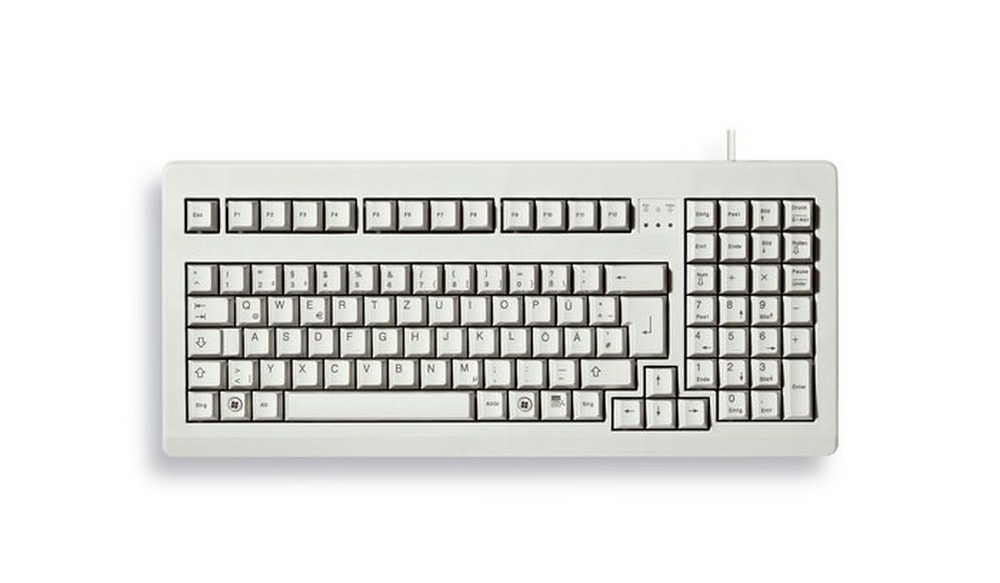 CHERRY G80-1800 Keyboard Universal USB QWERTZ German Grey - Comfort and Reliability