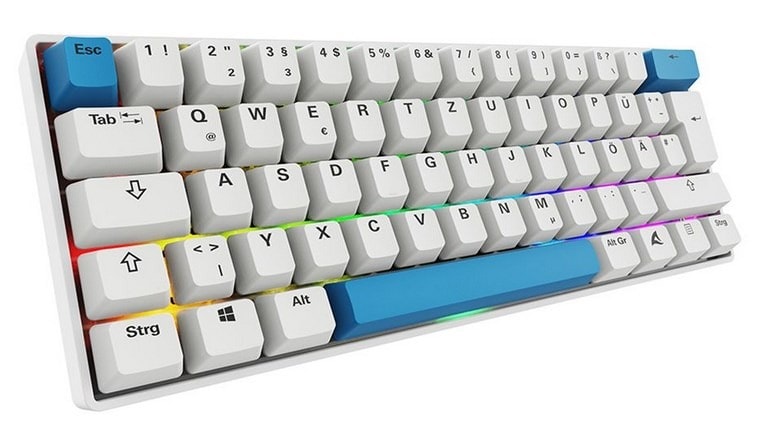 Sharkoon Skiller SGK50 S4 Gen2 PBT - Gaming Keyboard white-grey RGB
