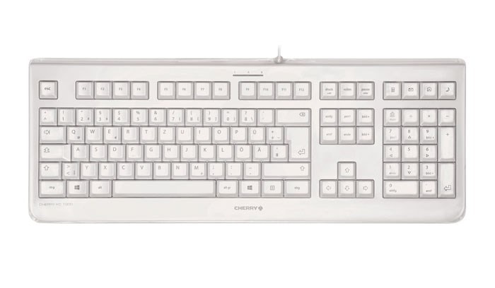 Cherry KC 1068 - Corded keyboard with Swiss layout, Grey