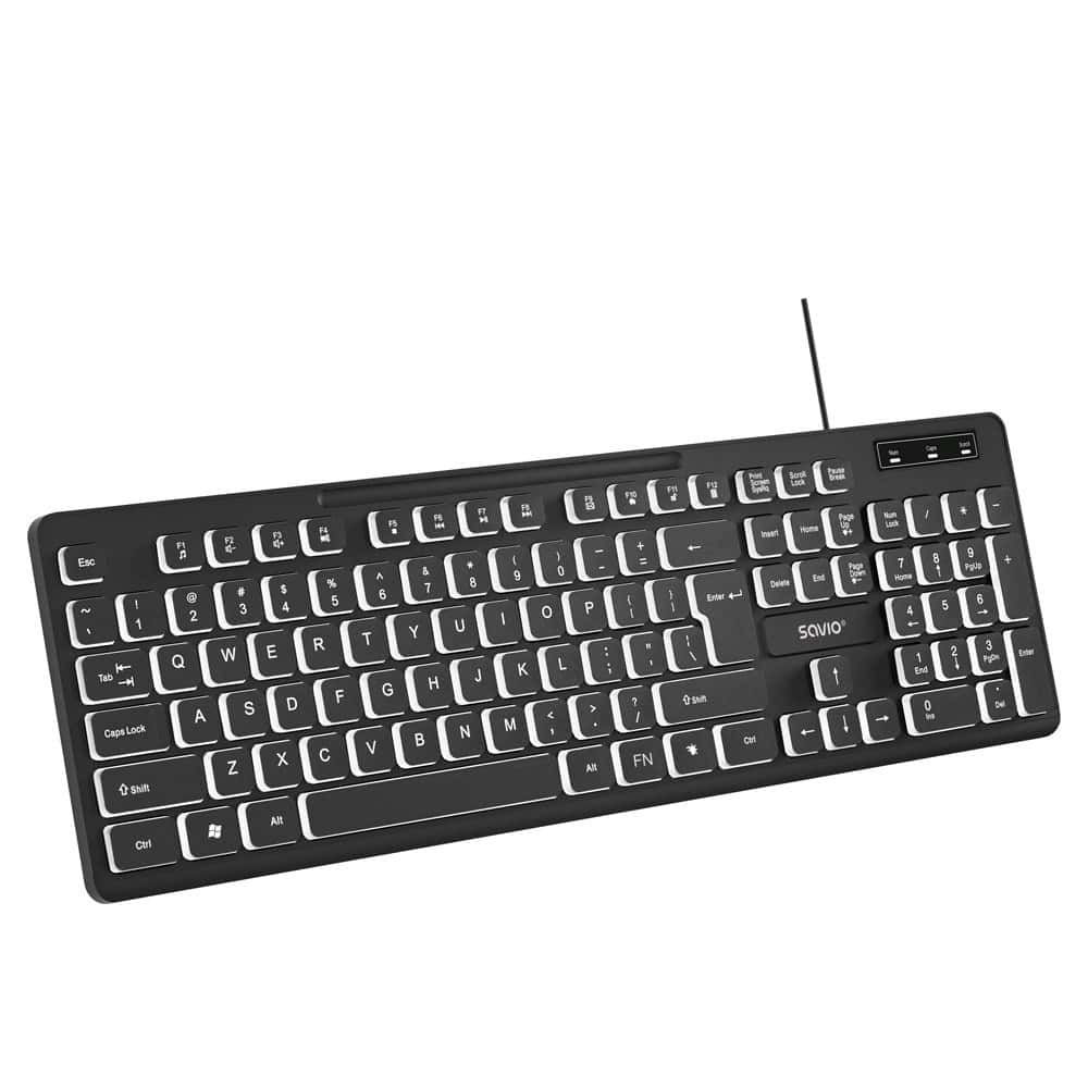 Savio KB-04 Wired Keyboard with LED Backlight - perfect for work and play