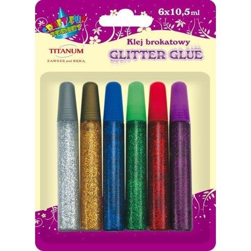 Titanum Glitter Glue - 6 colors of creative fun
