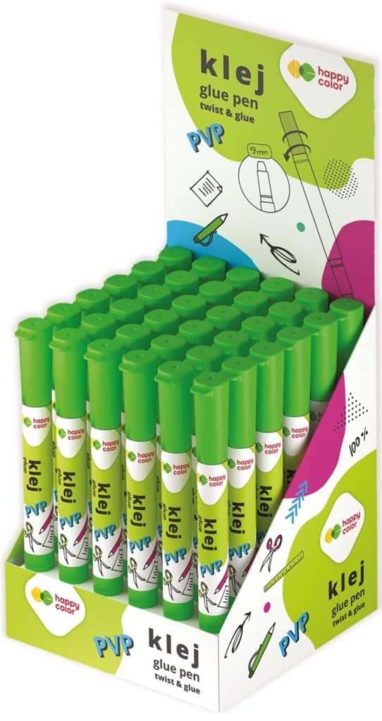 Happy Color Glue stick 9 mm - 36 pieces ideal for school