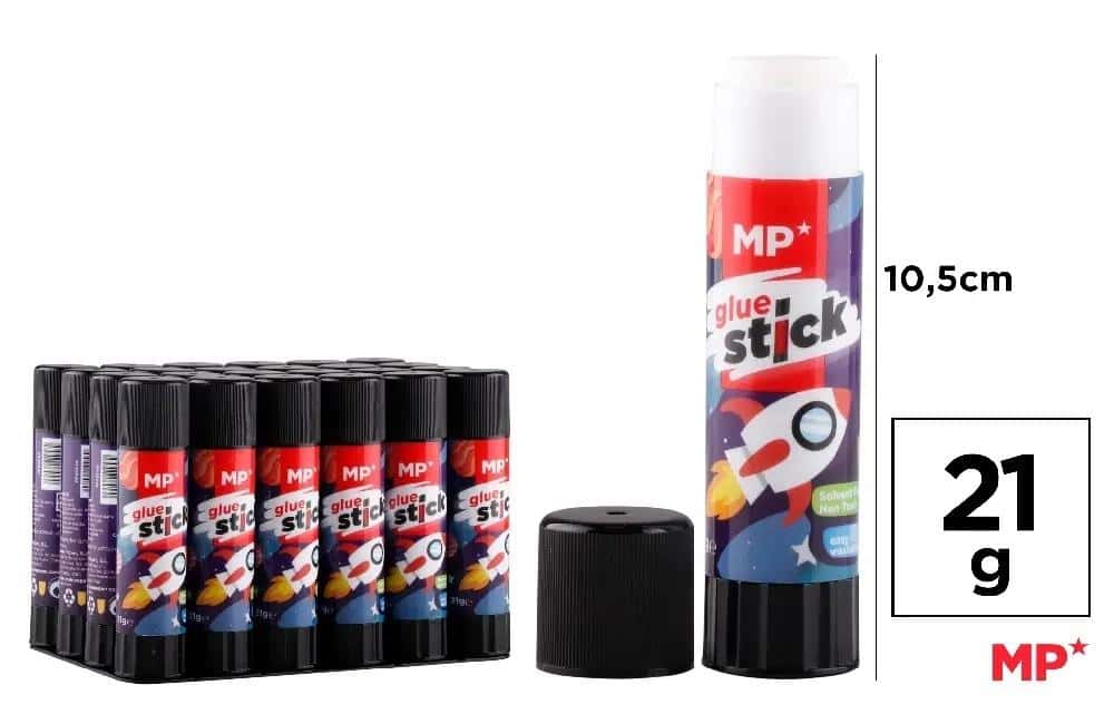 MP Main Paper Glue stick 21g - 24 pieces - ideal for school and office