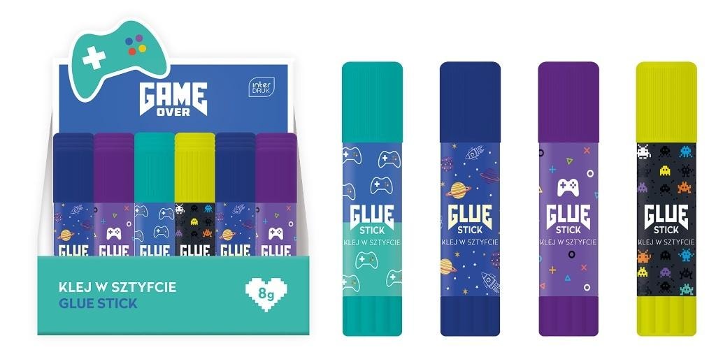 Gme Over Glue stick 8g - 24 pieces perfect for school